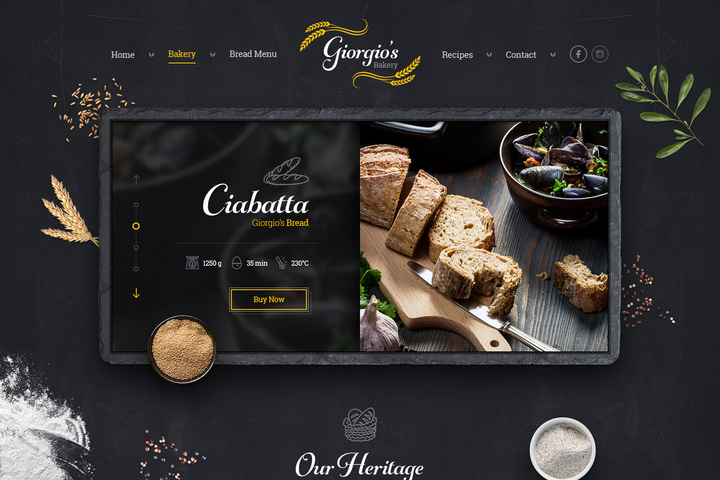 Giorgio’s Bakery website preview